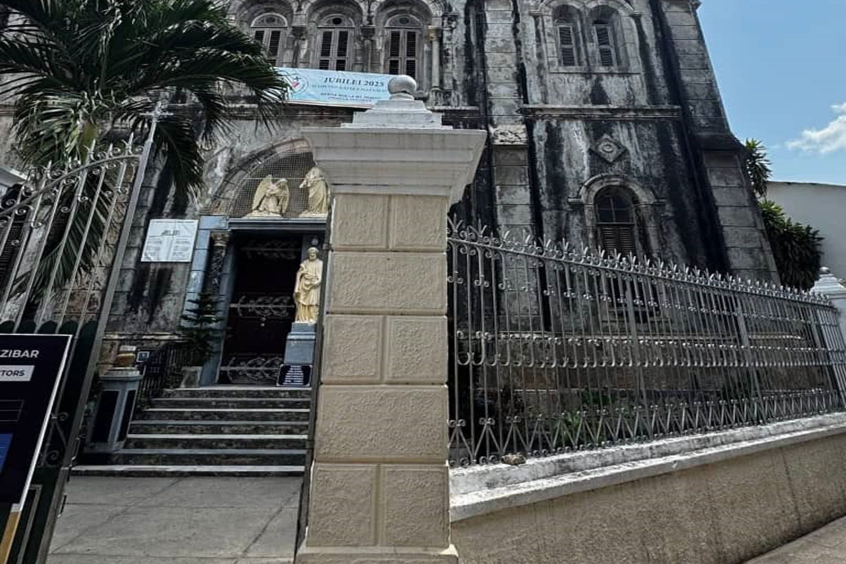 The historic Christ Church Anglican Cathedral in Stone Town